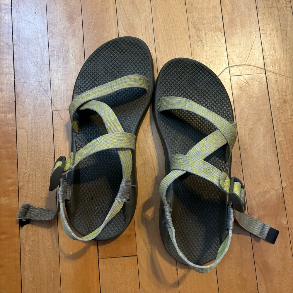 Chaco Women's Sandals in Gray and Yellow